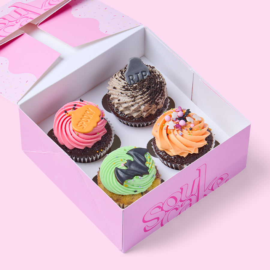 Halloween 4pk Cupcakes