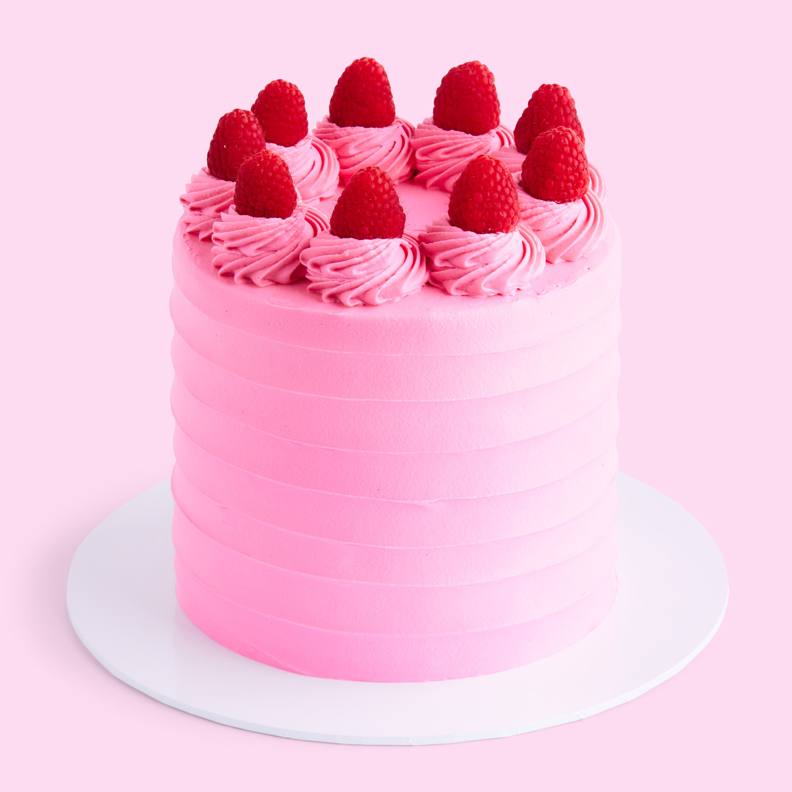 Bohemian Raspberry Party Cake