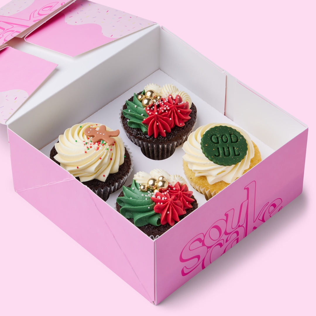 Holly Jolly Cupcakes 4pk