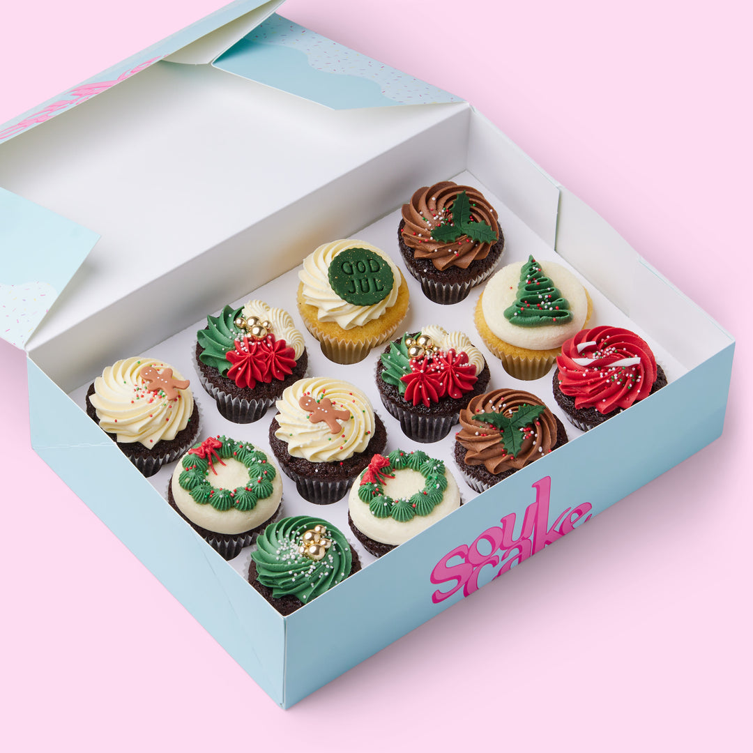 Holly Jolly Cupcakes 12pk